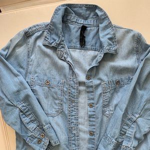 7 For All Mankind 3/4 sleeve Denim Shirt